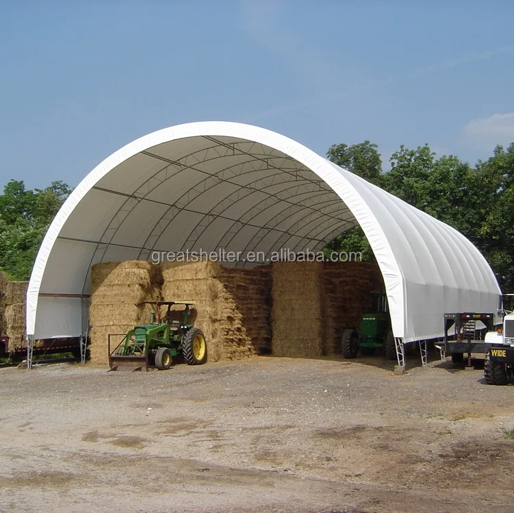 GS Prefabricated Temporary Dome Sun Rain Trussed Frame Structure PVC Tarp  Shelter with CE Certificate