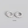 6.5mm oro bianco pietra bianca