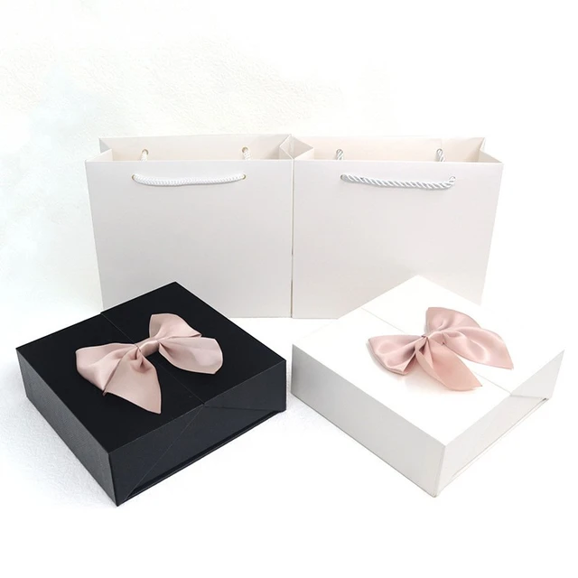 Eternal Flower Gift Packaging Box Exquisite Bow Decoration Gift Box Wholesale of Multi Specification Gift Boxes