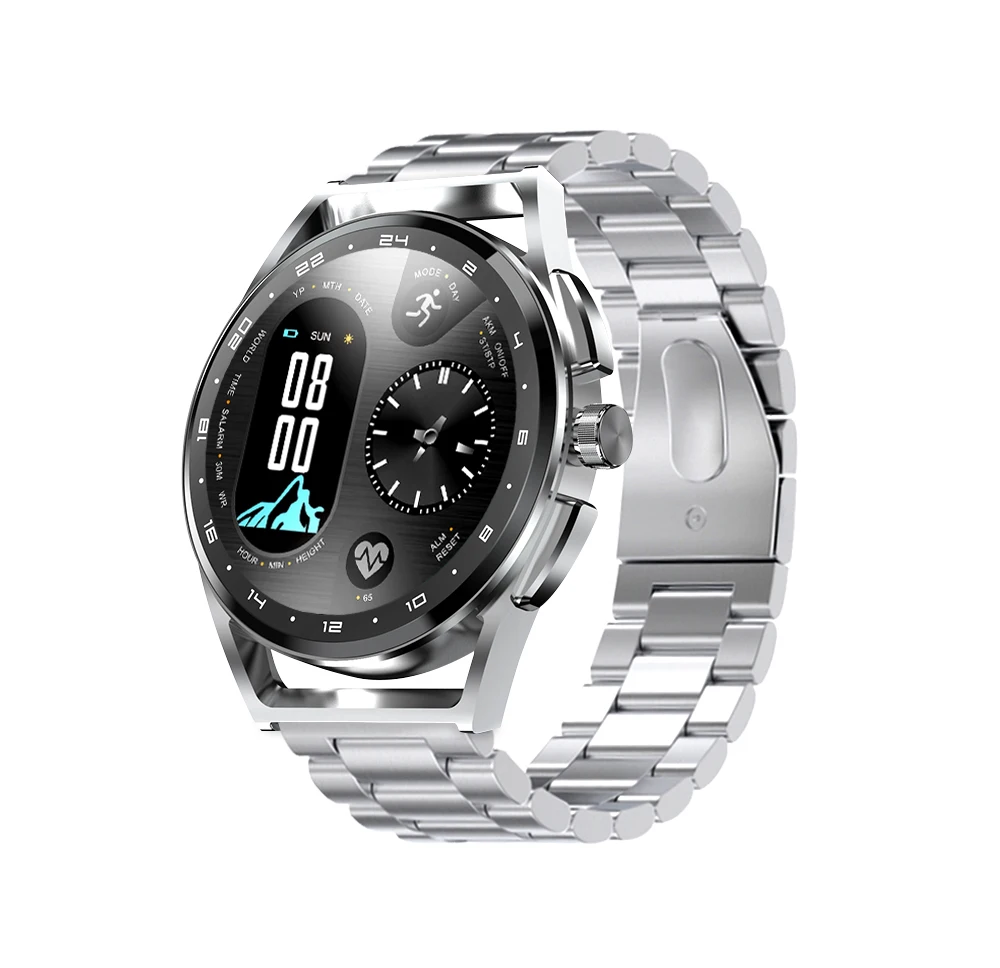 1.32 Inch 360*360 Resolution Encoder Knob IP68 Waterproof SNS Push Call Answer H8S Smart Watch