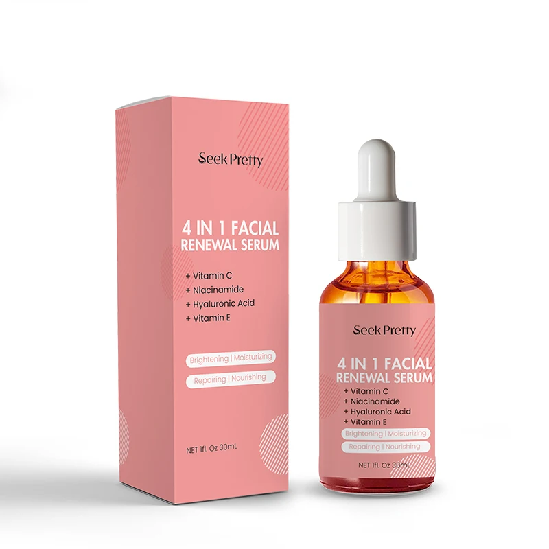 Private Label 4 in 1 Facial Serum - Anti-Aging & Brightening