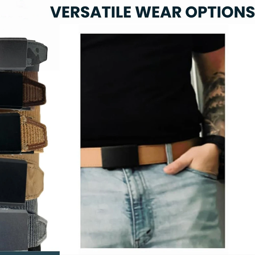 Wear-resistant Durable Men Adjustable Training Tactical Belt Adjustable Sports Training Nylon Ratchet Belt