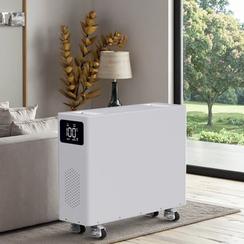 Floor-mounted Solar Energy Storage System 10-20KWh LiFePO4 Battery Hybrid Grid CAN 6000+ Cycle Home Energy  Storage System