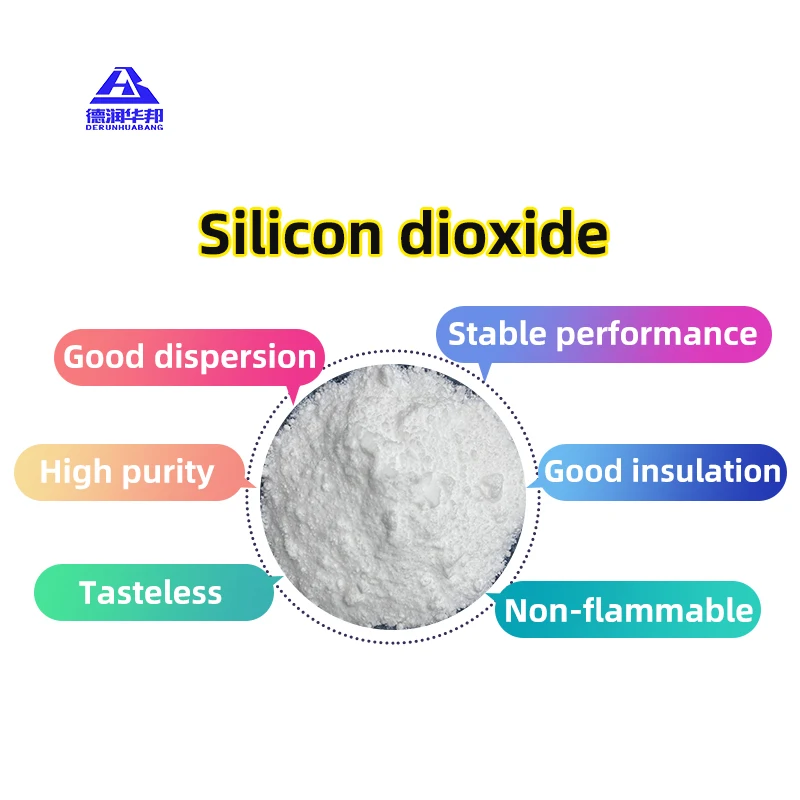 High Quality Cheap White SiO2 Fumed Silica Hydrated Silica Powder for Rubber Ceramics Textile Industries
