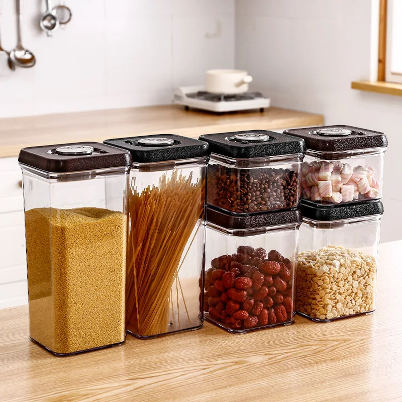 Custom Food Storage Container With Lids Airtight Dry Food Plastic ...