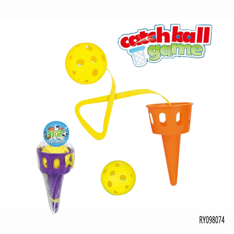Harilla Ensemble de Jouets Balle et Tasse 5 pièces, Attention, Jeu de de Balle d'attache en Plein air pour Enfants de Camping et d'intérieur