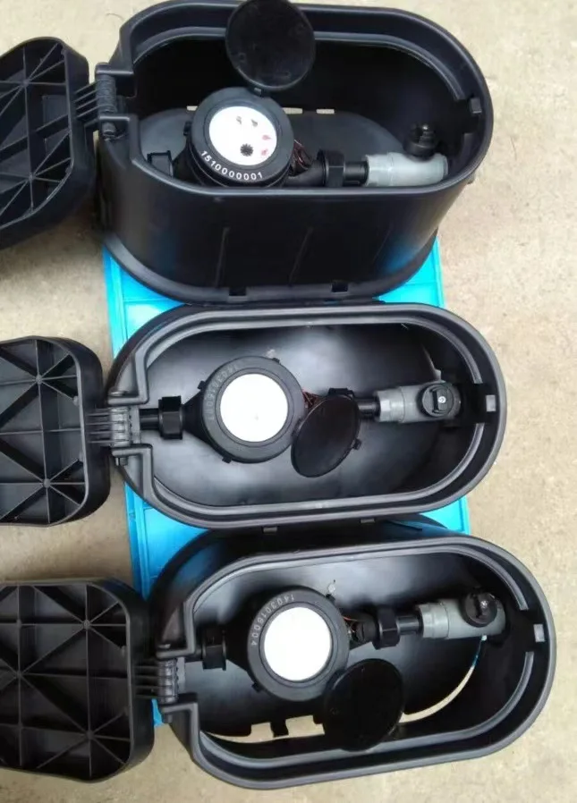 Customizable Plastic Water Meter Box with Lid and Key Protective OEM Accessory