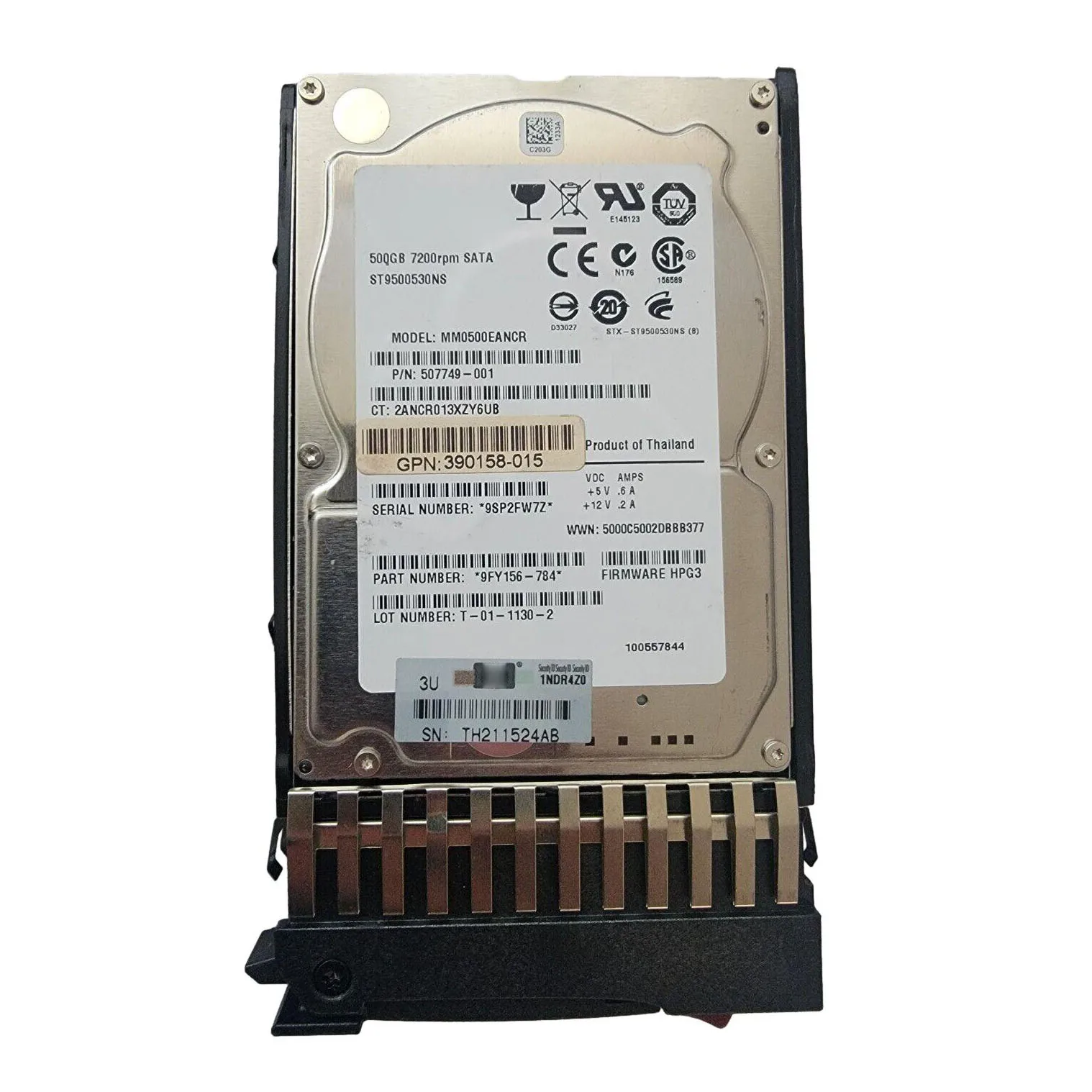 HP Interne Festplatte 500 GB – 2,5 Zoll, 7200 U/min, SATA, Für Laptops & PCs