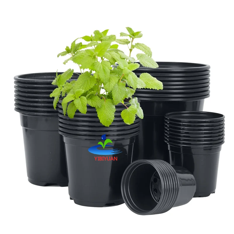 Wholesale 1 3 5 7 15 25 Gallon Plastic Nursery Pots Soft Garden Plant Grow Pots