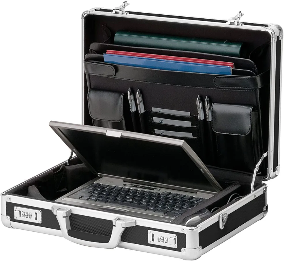 Locking Briefcase 18 X 14.25 X 5 Inch Combination Lock Hard Laptop
