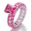 Anillo de oro macizo de 10 quilates con piedra labio