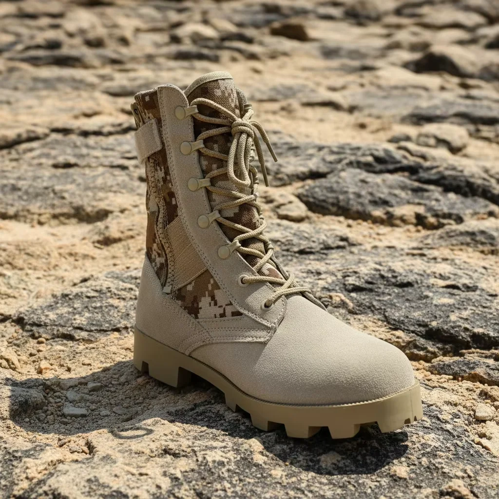 LXG,Wild Jungle Various Colors Camouflage Nylon Fabric Hunting Boots Training Hard Outsole All-Weather Fighting Boots HSM275