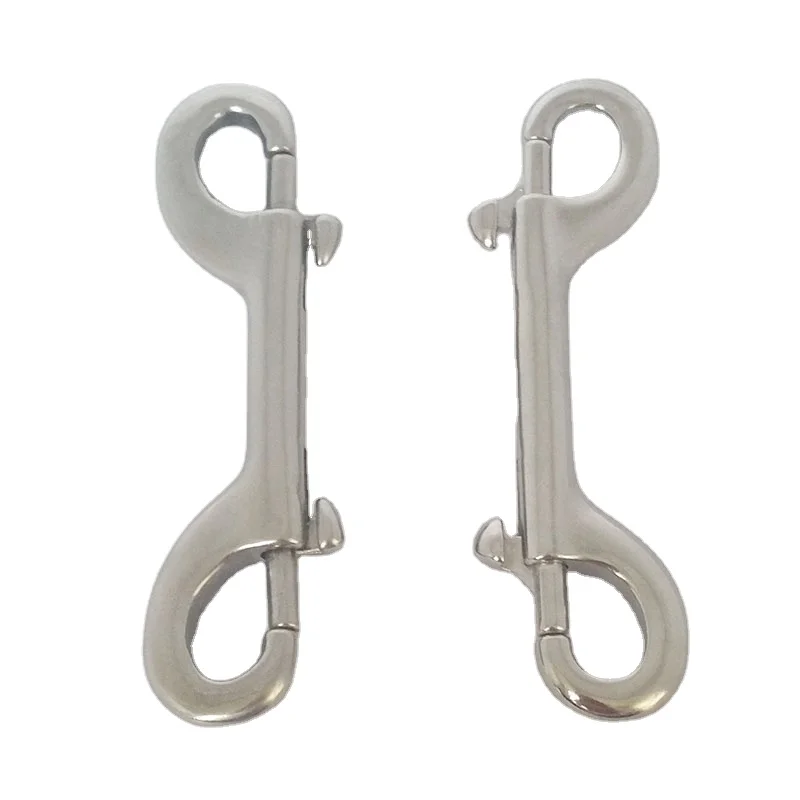 Stainless Steel Diving Double End Bolt Snap Hook Clips 90mm Boat