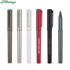 Wholesale Customizable 0.5mm Gel Pens Black and Blue Ink Custom Logo Printing Plastic Material