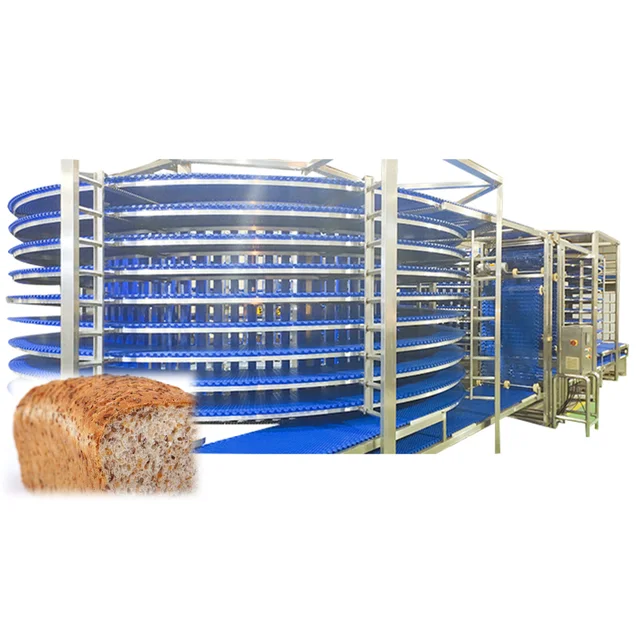 Spiral Conveyor Bread spiral Cooling Tower conveyor for bakery Toast Cake pizza food