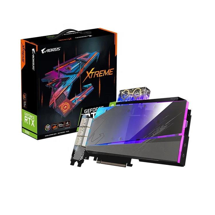 GIGABYTE AORUS GeForce RTX 3090 XTREME WATERFORCE WB 24G Used Graphics Card  with 24GB GDDR6X 384-Bit RTX 3090 Graphics Card| Alibaba.com