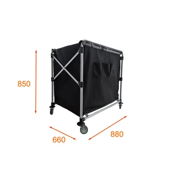 Customizable 300L Iron Foldable Hand Cart Light Duty Roll Container for Warehouse & Logistic Use