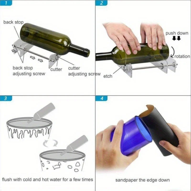 Glass Bottle Cutter Tool Professional for Bottles Cutting Glass Bottle-cutter DIY Cut Tools Machine Wine Beer With Screwdriver