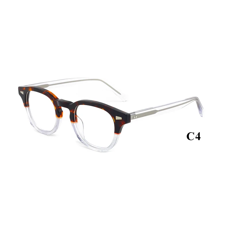 Acetate Spectacles Optical Frame Special Designer Wholesale Round Shape Eyeglasses Eyewear