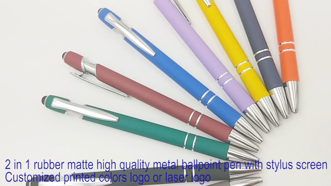 Promotion Advertising Gift 2 In 1 Ballpen Stylus Screen Ballpoint Pen ...