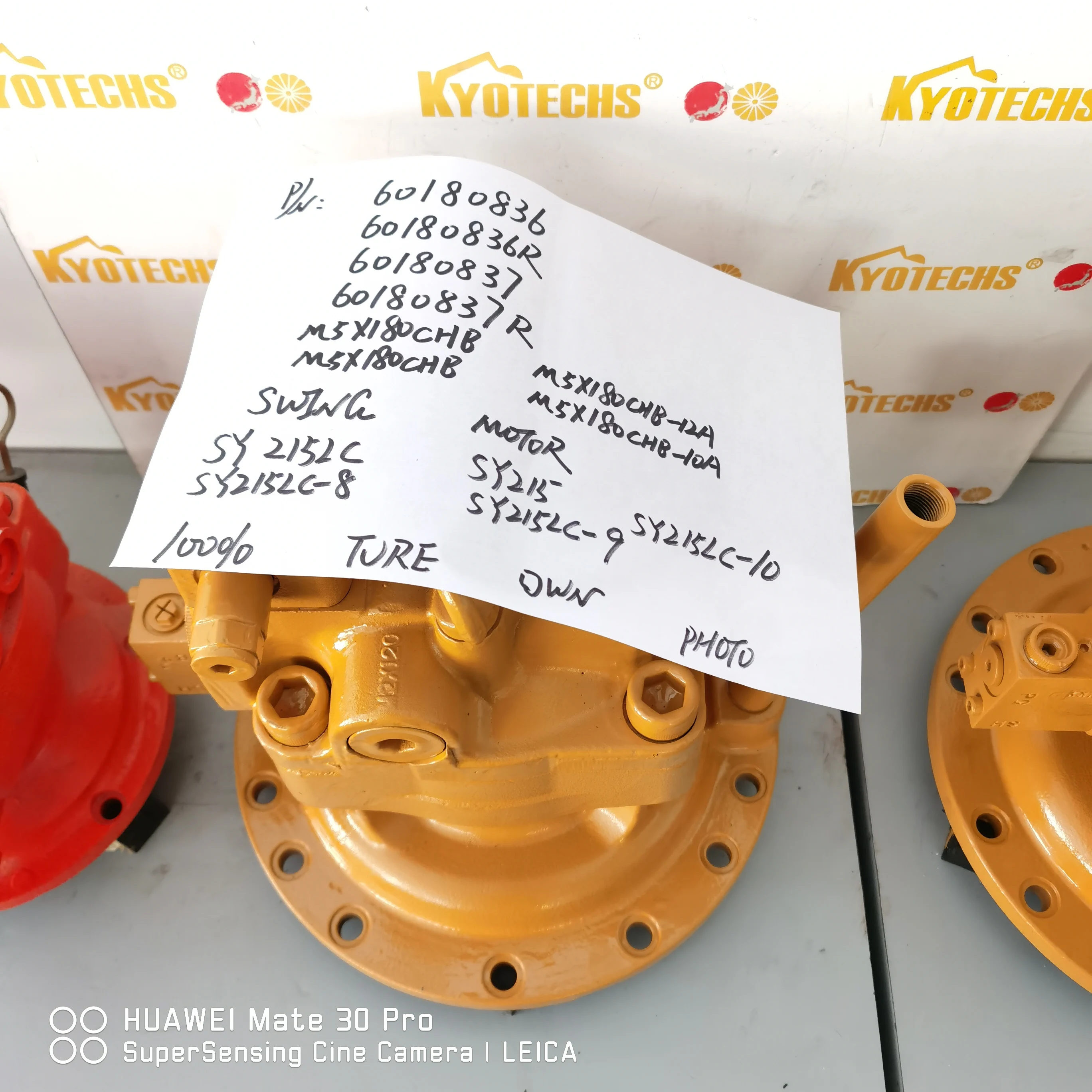 60180836 60180836R 60180837R M5X180CHB - Swing Motor for SY215LC