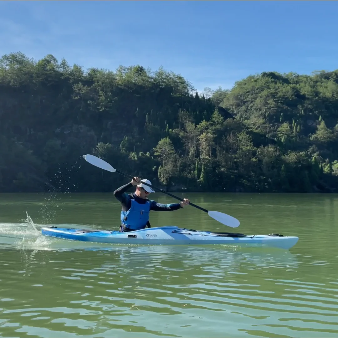 Seaflo Light Weight Carbon Fiber Abs Blade Premier Tour Kayak Paddle