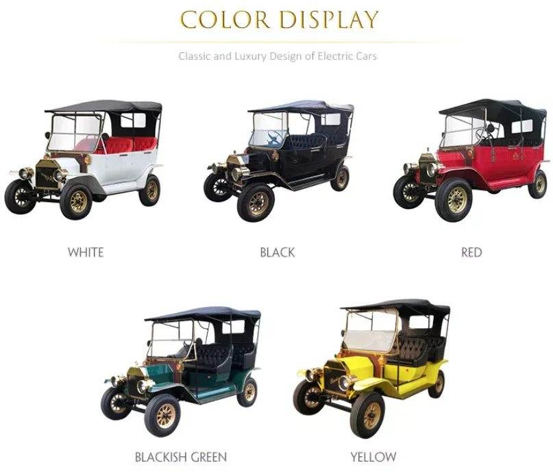 5 Seats Tourist Sightseeing Electric Retro Vintage Car Buy Electric