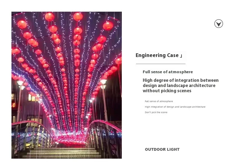 Chinese Knot Fu Character Pendant for Outdoor Festivals Hanging Tree Lights for Spring Festival Lighting Christmas Lighting