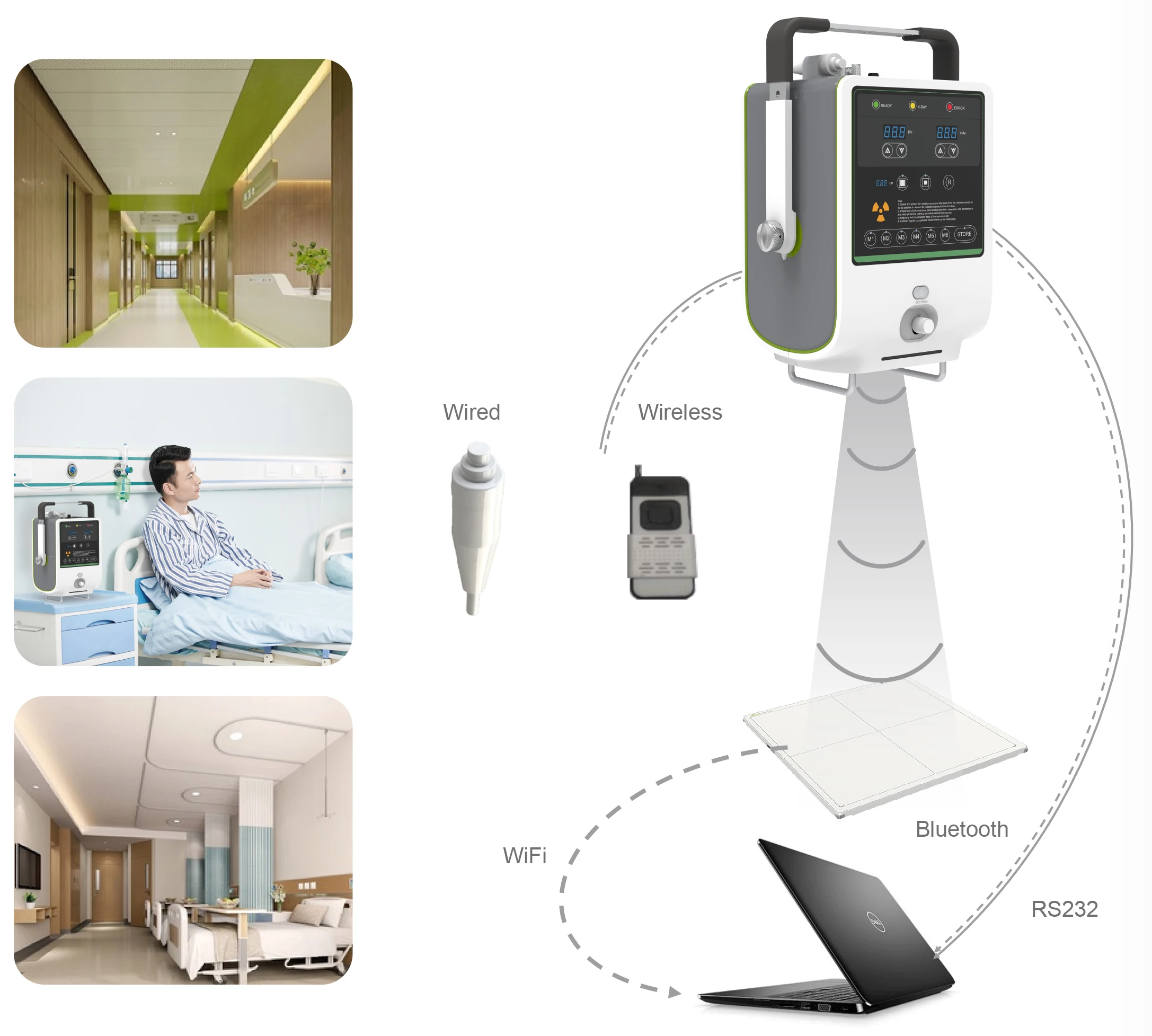 Customer Favorite Medical High-Frequency Equipment H-5RA All-in-one 5kw Portable X-ray Radiography Machine Price details