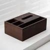 Walnut Tissue Box - Multifunctional Right Angle