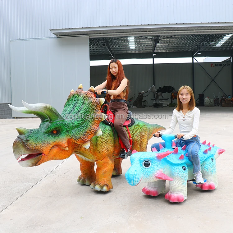 DZ04 Riding Dinosaur Machine Ride on Scooter Walking Dinosaur Rides Animal Kiddy Rides for Mall