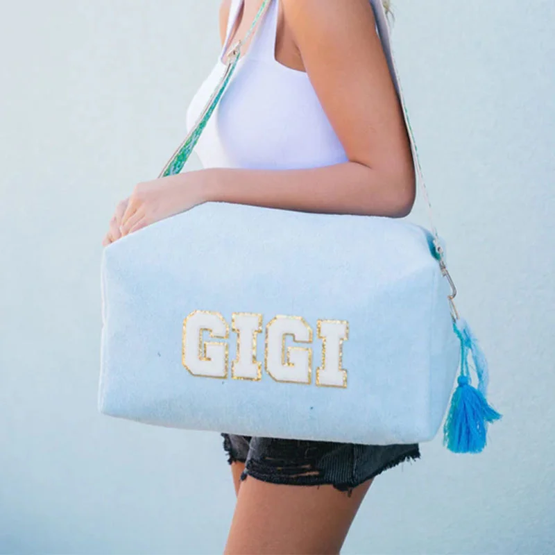 Travel Flannel Plush Travel Bags Custom Personalized Beach Bags Custom ...