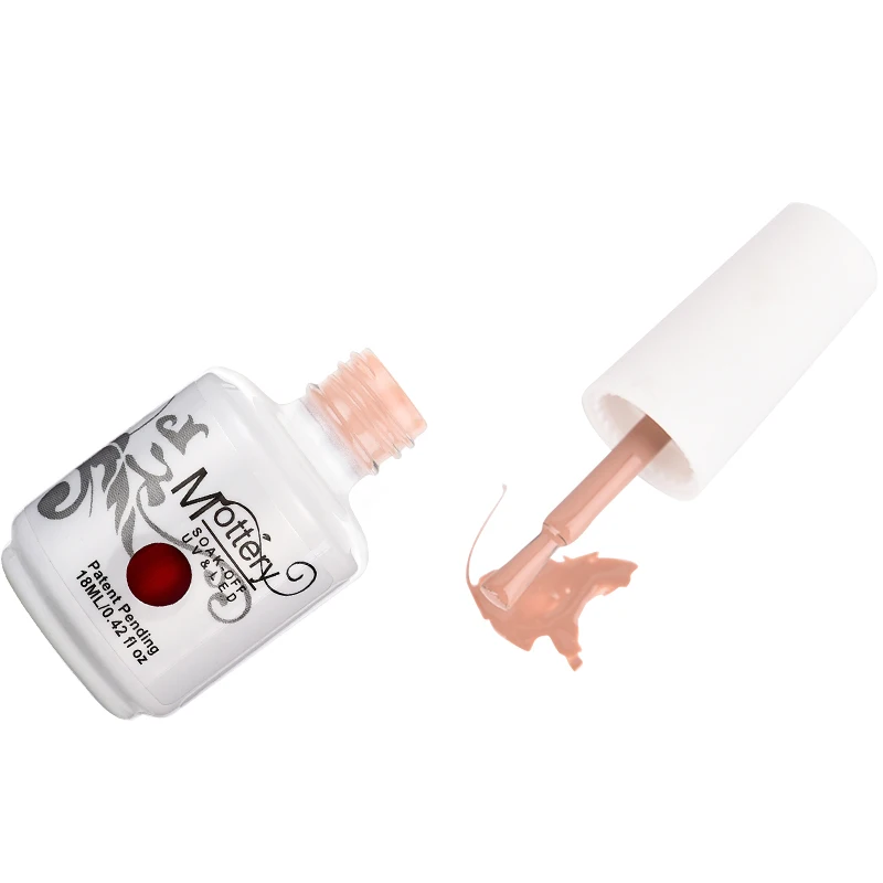 New Big Round Bottle Uv Gel Nail Polish Nail Salon Colorful Easy-bubble Shiny Pure Color Nail Glue