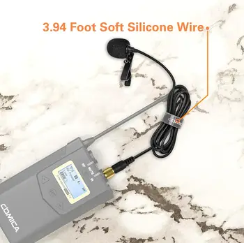 Comica Lavalier Microphone, CVM-M-O1 Omnidirectional Lapel Microphone for Sennheiser, and Other Wireless Lavalier Transmitter