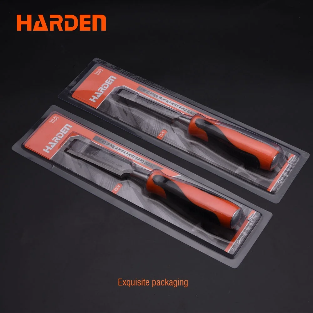 Custom Professional High Quality Handle Tool CR-V Carpenter Double Color Wood Carving Chisel Set