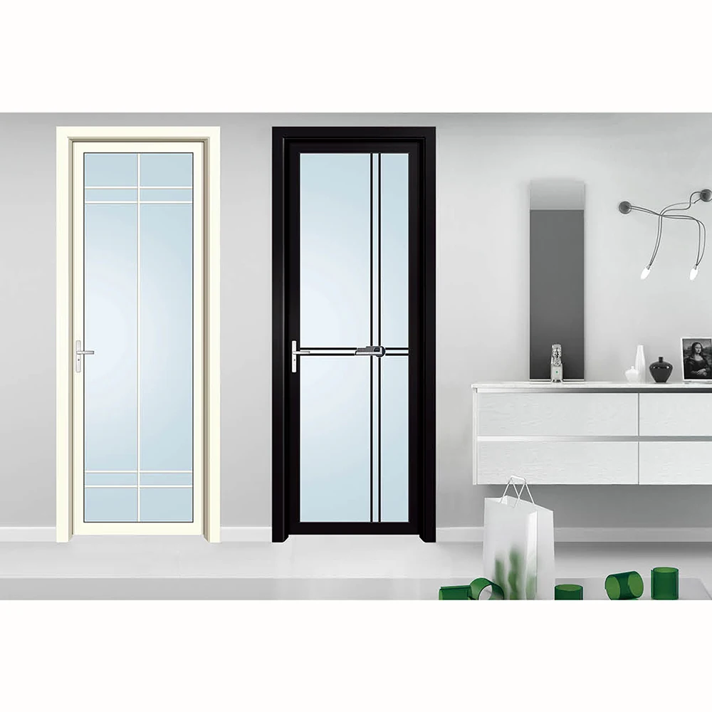 Modern Design Aluminium Interior Single Swing Door Hot Sale Casement Kitchen Door with Double Glazed Glass