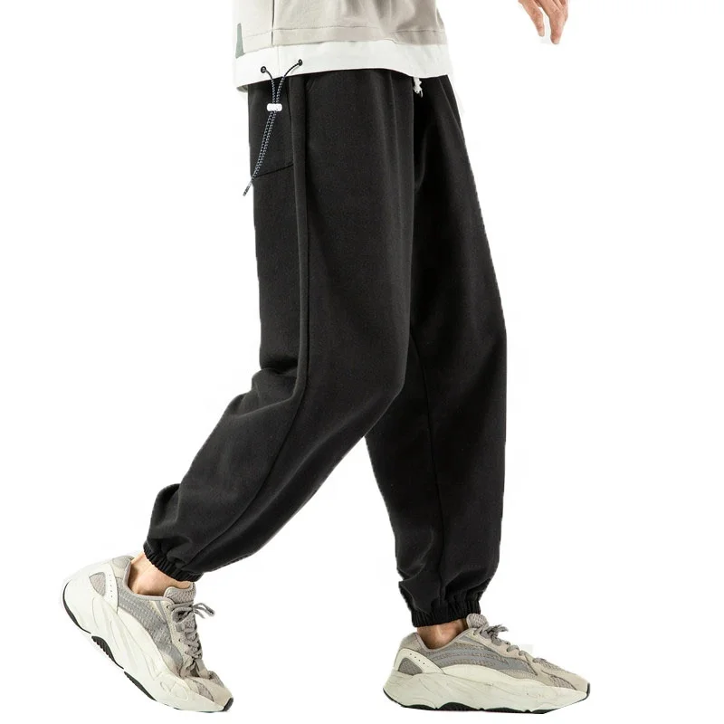 JL0227B Streetwear French Terry Flared Jogger Sweatpants Cotton Flare Sweat Pants Men Puff Printing Sweatpants Men