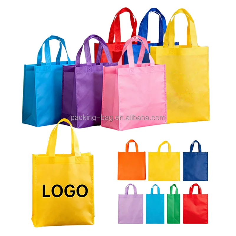 Custom Logo Eco-Friendly Reusable Shopping Bag Non-Woven Tote Packaging Bags