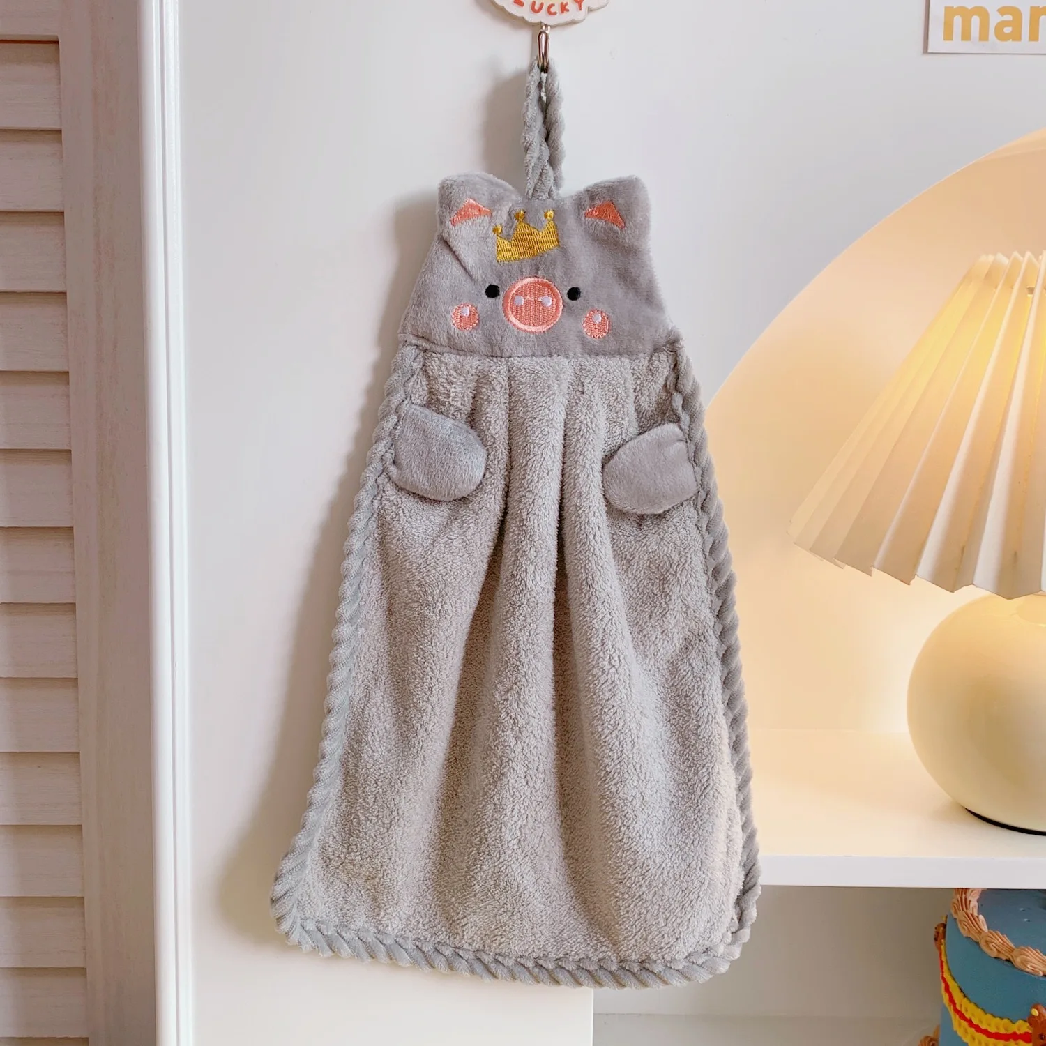 Cute hand towel penguin absorbent household hand towel kitchen hand towel  duck