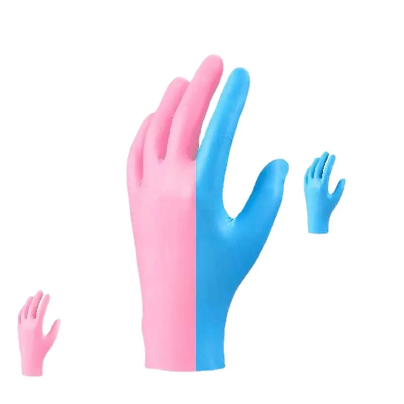 multi colored nitrile gloves