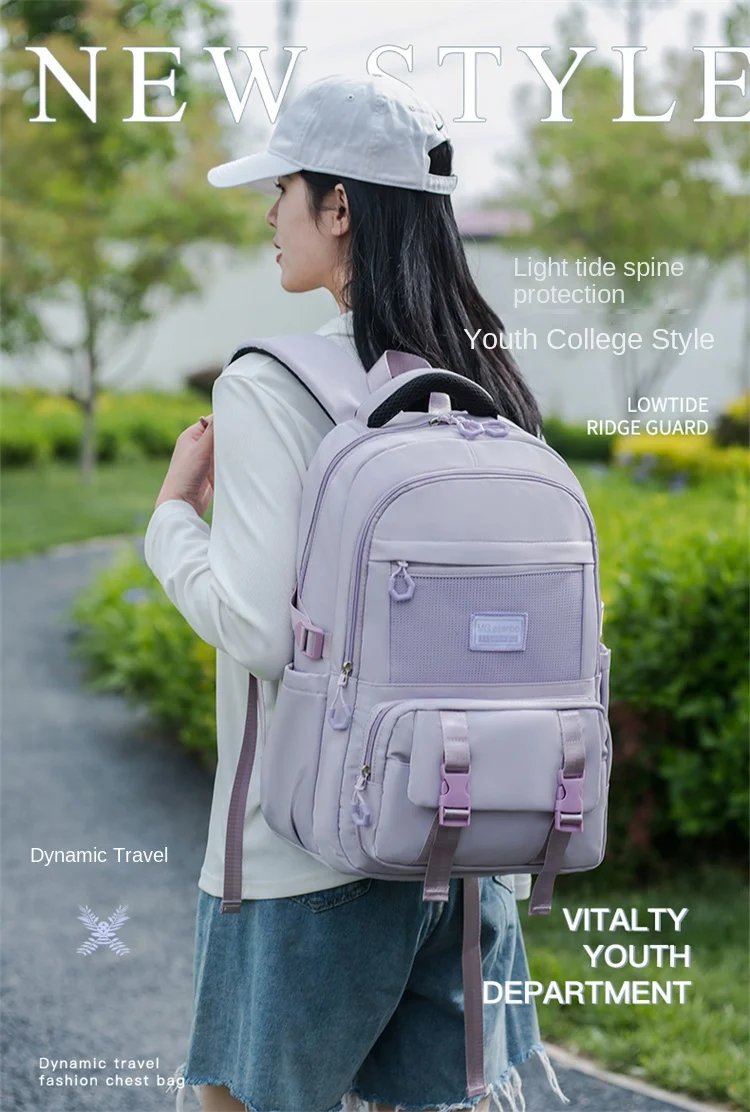 Hot selling women's backpack notebook backpack large capacity notebook backpack business travel bag