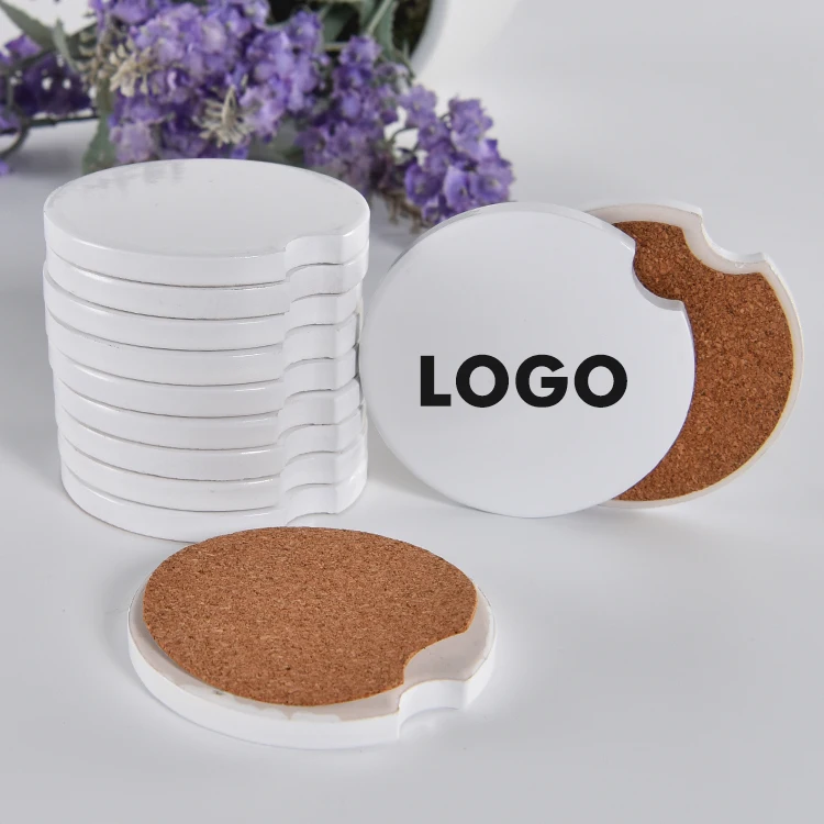 6.6*6.,6cm Sublimation Blank Ceramic Coasters For Hot Transfer