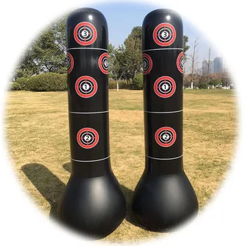 160CM Inflatable Punching Bag Toys Sand Water Bottom Adult Kids Boxing Inflatable Punching Bag