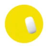 Tapis de souris jaune sans souris.