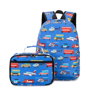 New Arrival Cartoon Child Kids Boy Book Bag Set School Backpack Bags