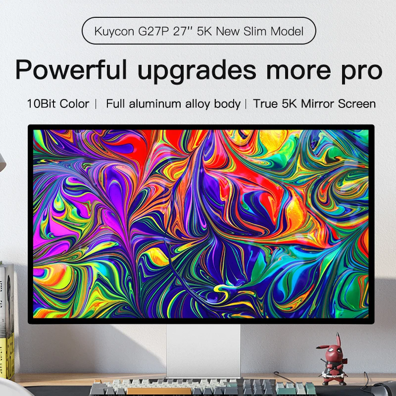 KUYCON G27P 27 Inch 5K Office Monitor - 60Hz Retina Display for
