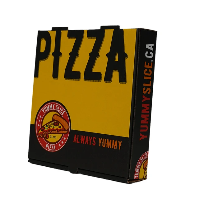 2024 NEW Custom pizza box reusable 33 35 CM 7/9/12 Inch corrugated paper pizza packing Delivery box With Your Own Logo