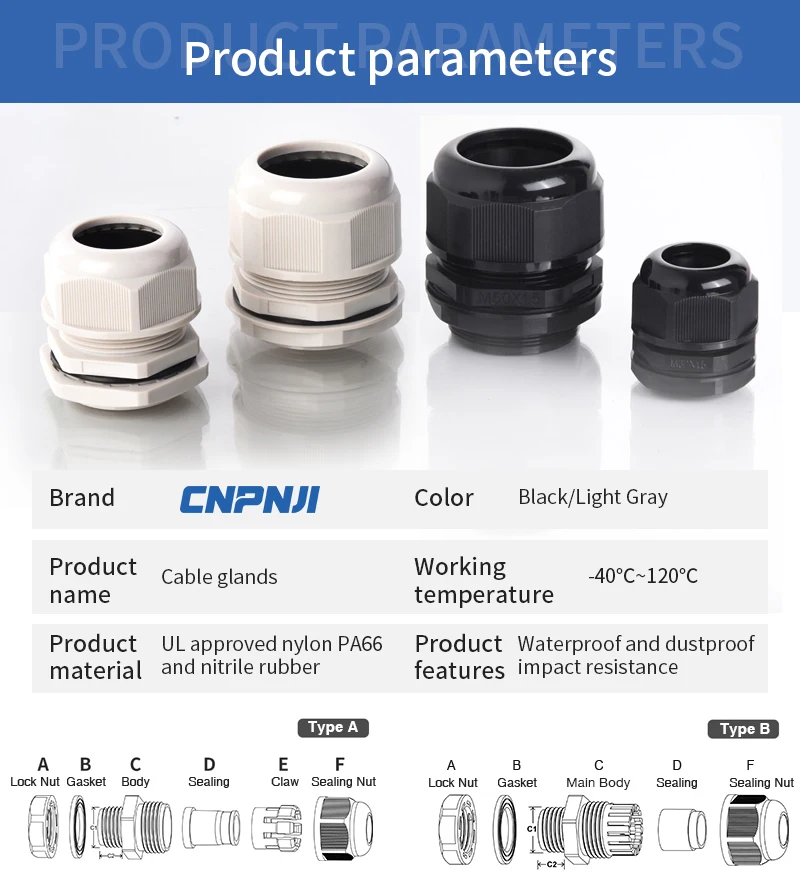 6 Holes Epdm Rubber Seals Washer Anti Weakacid Multiple Wiring Insert Polyamide Cable Glands