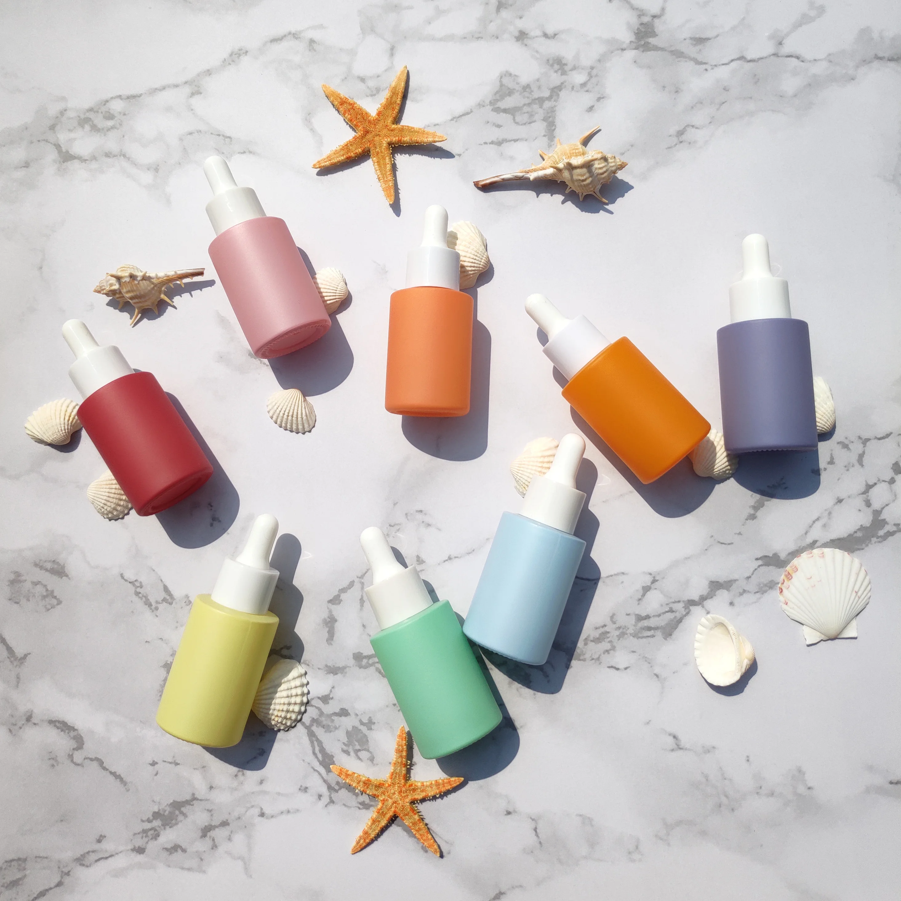 Eco Friendly Glass Dropper Bottle Write Black New Cosmetic Matte Color Cosmetic Serum Bottle Skin Care Oil Bottle 1oz 30ml