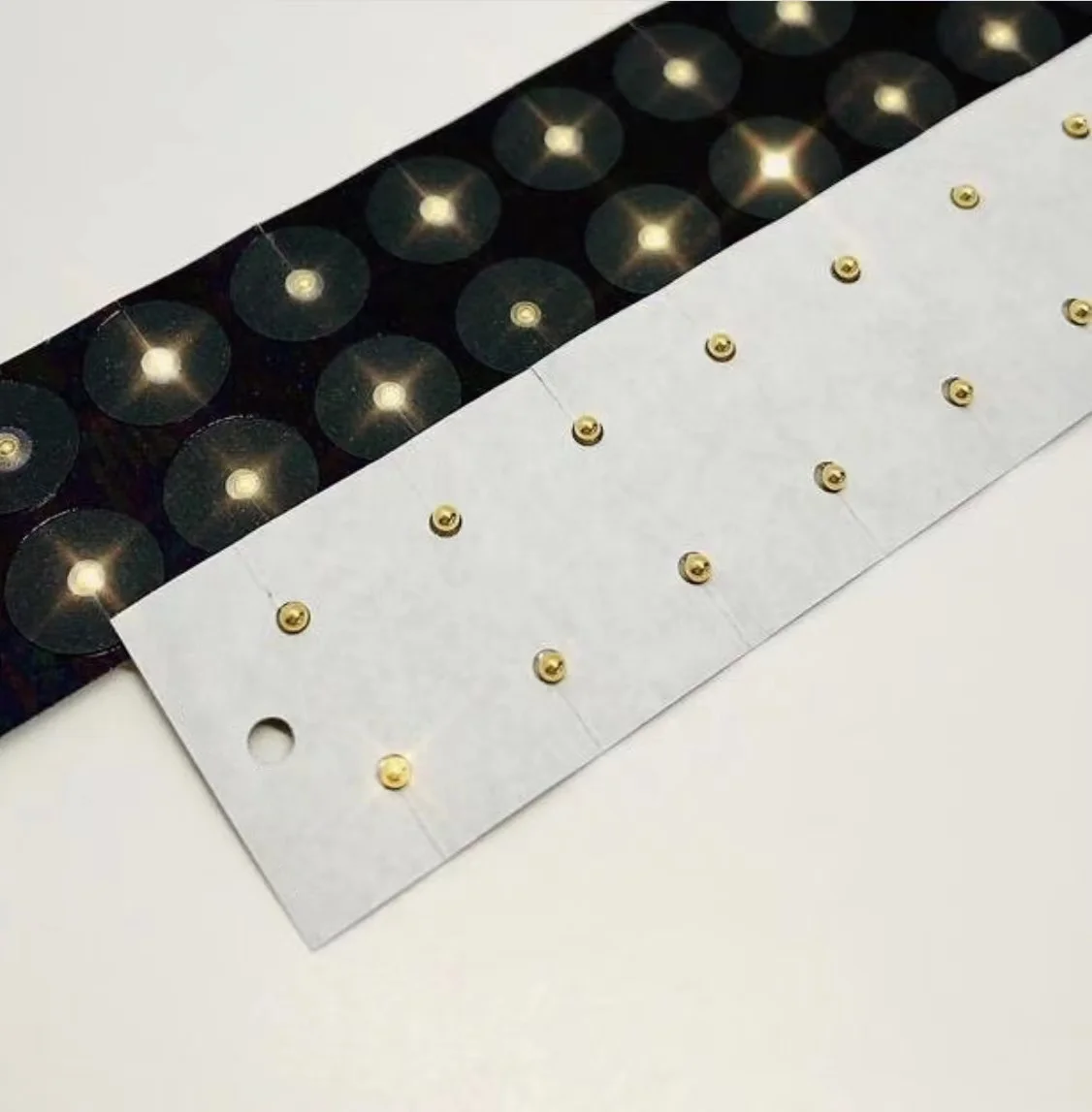 20 Pcs Auricular Point Sticker 24K Gold Ear Seeds for Ear Acupuncture With Clear Tape Paper Pack